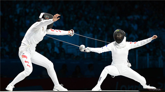 2016奥运女子重剑团体赛颁奖仪式回顾视频 女重剑颁奖升正确国旗