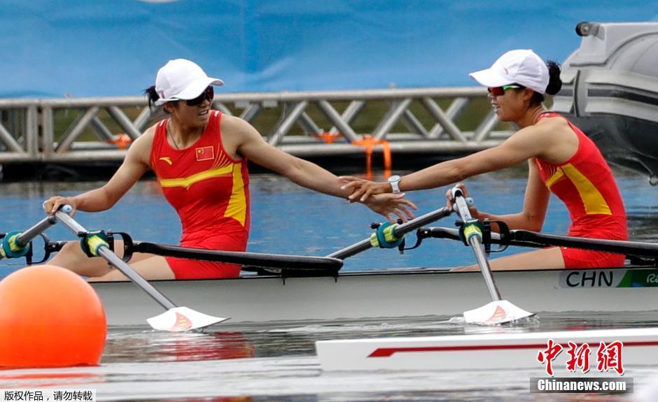 黄文仪潘飞鸿2016奥运中国赛艇队双人双桨摘铜决赛回顾视频 