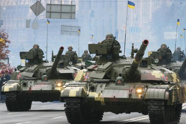 乌克兰举行阅兵式庆祝独立25周年