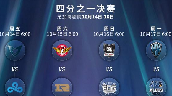 LOLS6總決賽淘汰賽賽程 10月14日SSGvsC9直播