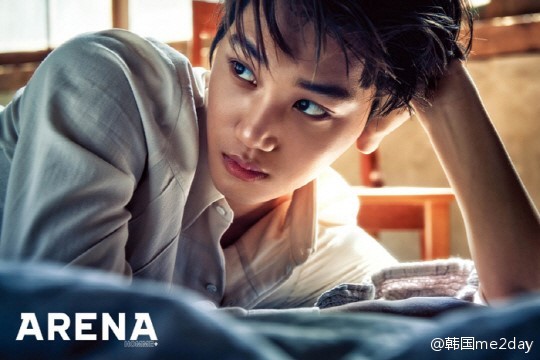 EXO成員KAI登男性雜志封面 強烈眼神直擊女心