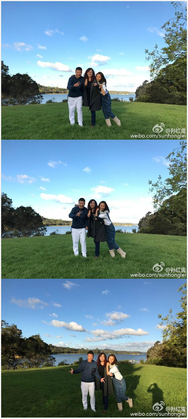 極限挑戰第三季孫紅雷曬全家福 老婆王駿迪疑懷孕有孩子了