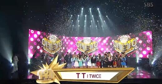 JYP女團Twice再獲人氣歌謠1位 實現音樂節目八連霸