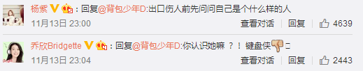 楊紫回應鍵盤俠不愛請走開獲網友們點贊  喬欣張一山紛紛轉發力挺
