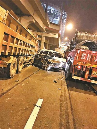 貨車失控撞20車  貨車超載司機或涉嫌交通肇事罪