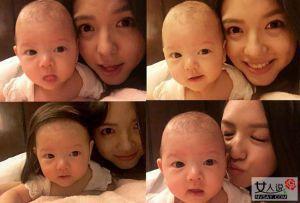 張梓琳女兒呆萌照 小胖妹一副委屈的表情心都萌化了（組圖）