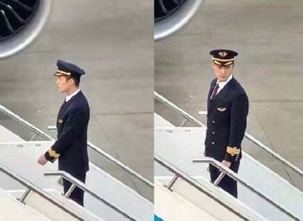 胡歌機長制服動圖電暈粉絲 胡歌東航廣告片視頻