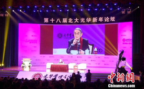 经济学家厉以宁。中新网记者 李金磊 摄