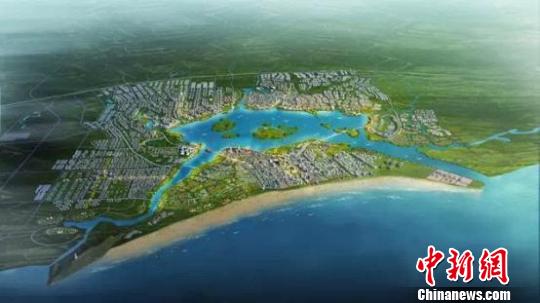 图为茂名水东湾规划图 唐贵江 摄