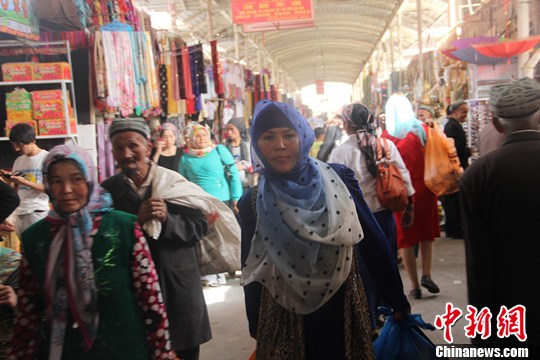 资料图 喀什大巴扎