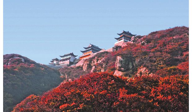 桐柏山红叶风景区图片