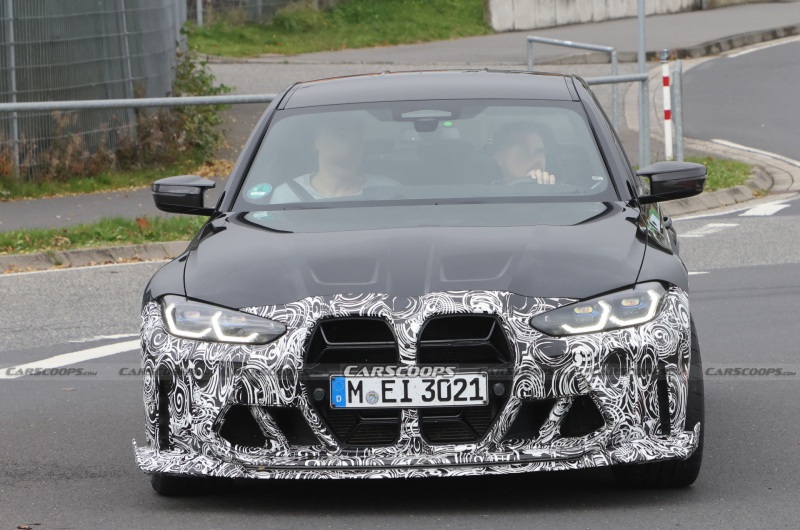 车重减轻/性能升级 BMW新款M3 CS最新谍照曝光