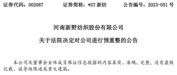 新野纺织改名中国纺织,新野纺织重组传闻的背景和目的