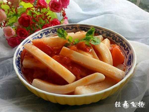 番茄炒年糕的做法_番茄炒年糕怎么做