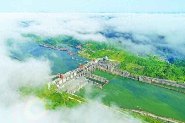 沅江水電站分布圖、沅江水庫