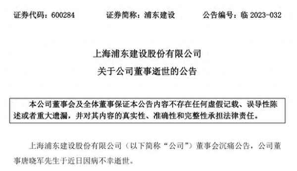 唐晓军 浦东建设(浦东建设集团董事长)