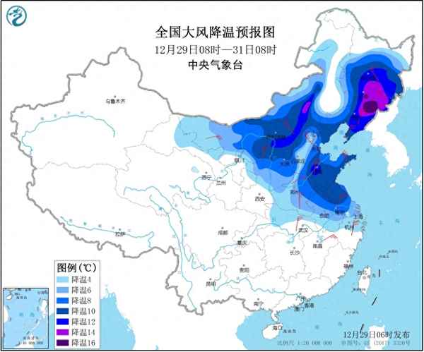 12月29日全国天气预报,12月29日全国天气预报查询