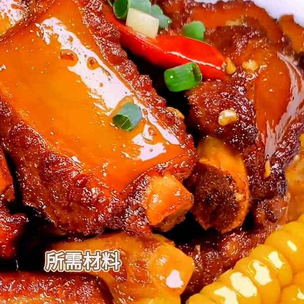 幸运红烧排骨面配料表,红烧排骨吉祥菜名