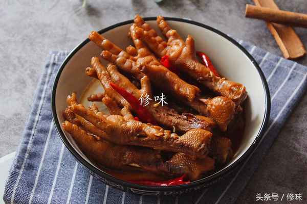 麻辣鹵雞爪的制作方法,麻辣鹵雞爪的制作方法和配料圖片