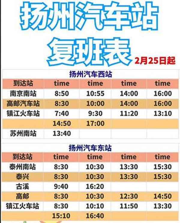 常州到揚(yáng)州的汽車時刻表、常州到揚(yáng)州的汽車時刻表和票價