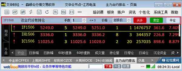 文华财经炒单,文华财经炒单热键使用技巧