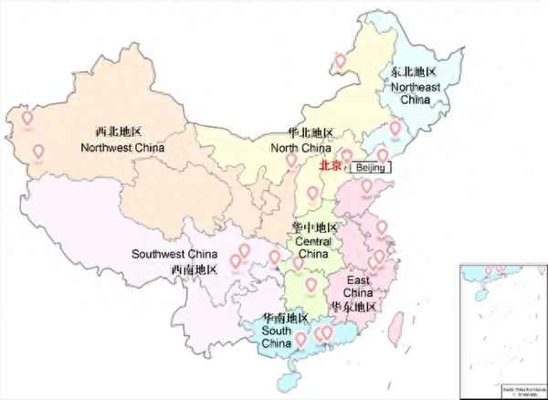 北京各個區(qū)域分布圖-北京各個區(qū)的分布圖