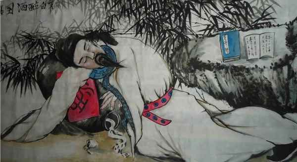 李白饮酒诗句中英对联,李白写的对联