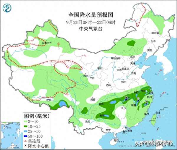 全國降水量預報圖7天最新、全國降水量天氣預報