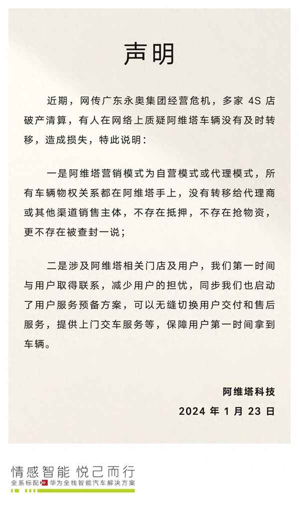 阿維塔汽車4S店、阿維塔汽車4s店電話號碼