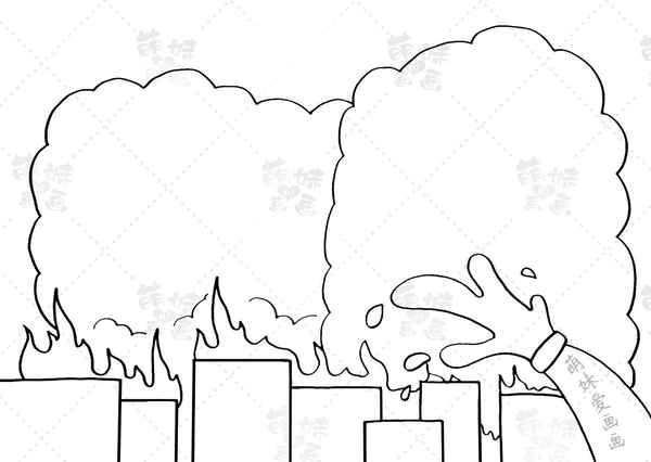 防火教育黑板報—防火黑板報圖片大全