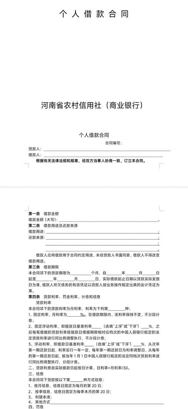 合法的個人借款合同-分期借款合同
