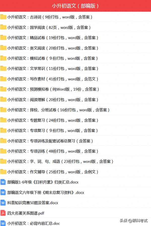 小升初語文試卷真題免費(fèi)—小升初語文試題含答案