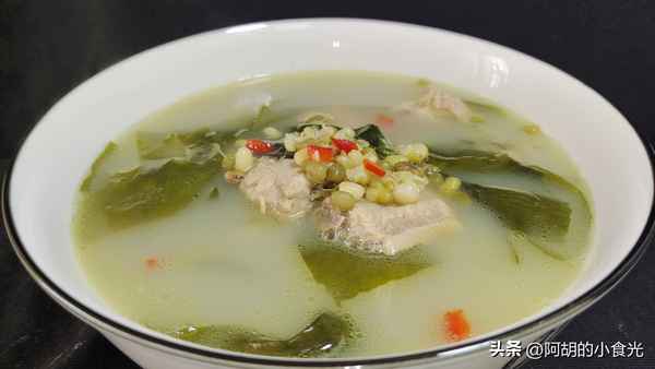 海帶可以和綠豆一起燉肉嗎,海帶可以和綠豆一起煮嗎