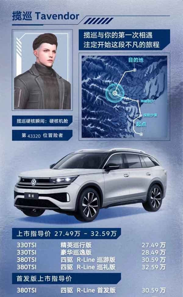 一汽大眾攬巡的價格(大眾suv車價格及圖片)