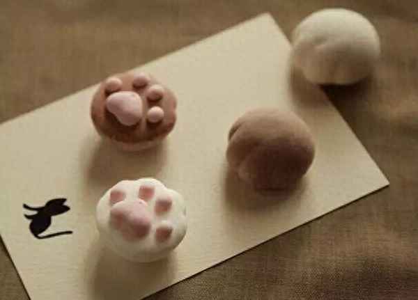 貓爪棉花糖的制作過程和制作材料、貓爪糖圖片