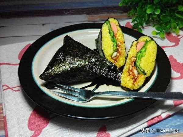 三角紫菜包飯做法_三角紫菜包飯做法竅門
