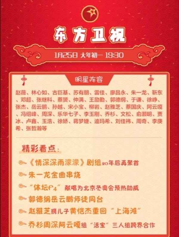2020年春节晚会全部节目;2020年春节晚会全部节目表