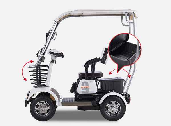 四輪老年代步電動汽車;可上牌老年代步四輪電動汽車