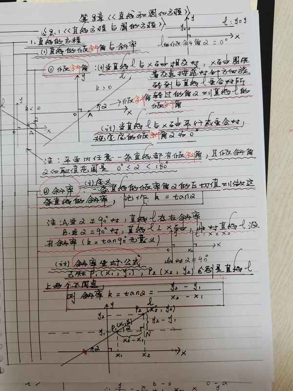 高二圓的知識點公式-高二圓的知識點公式大全