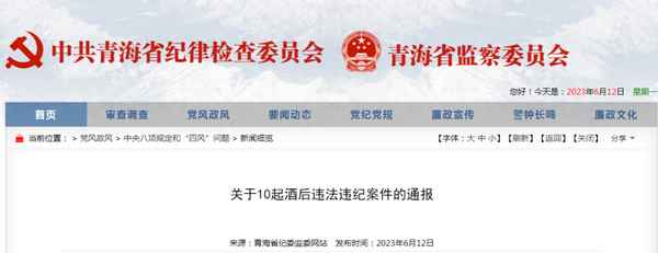 青海12名涉酒干部被处理人员,青海两名干部