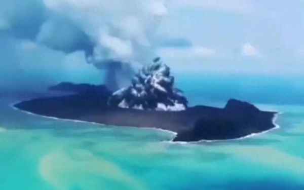 湯加火山大噴發對當地的影響;湯加海山
