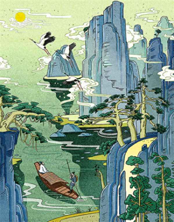 你携秋水揽星河一亭—满船清梦压星河