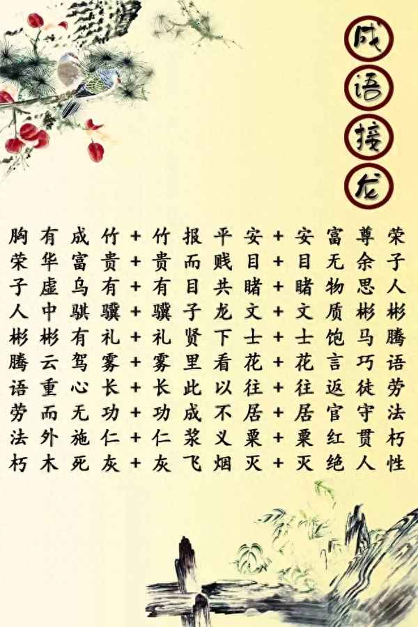 200個成語接龍簡單,1一2年級成語