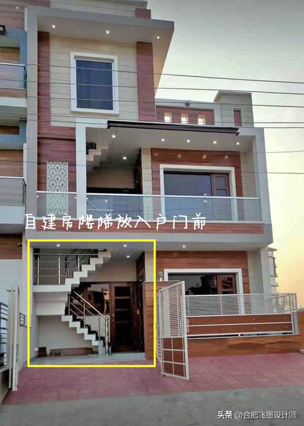 农村自建房一楼上二楼楼梯设计图—最省空间的楼梯设计