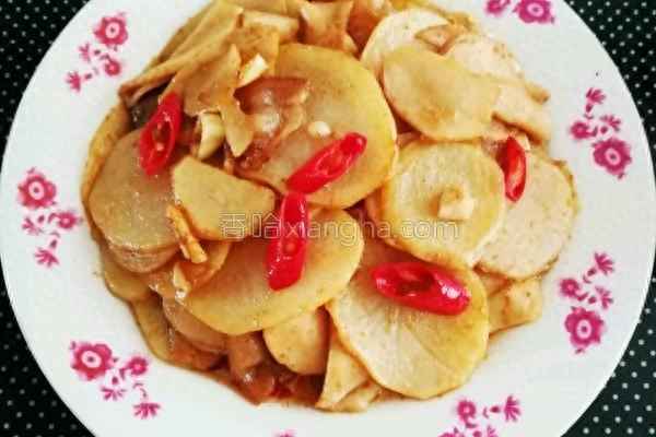杏鮑菇土豆片炒肉;杏鮑菇土豆片炒肉的做法