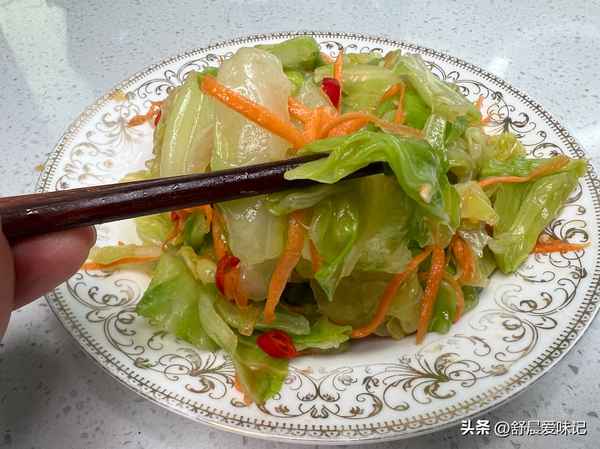 涼拌洋白菜絲的簡單做法,涼拌洋白菜的方法