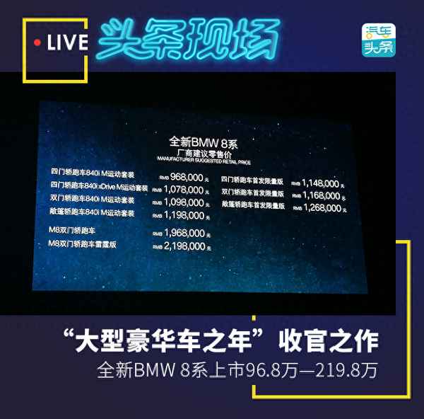 宝马850i最新款多少钱(宝马850价格多少钱一台)