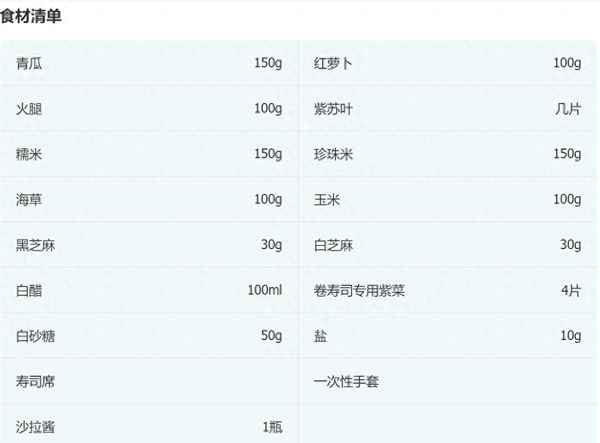 家常壽司的簡單做法(家常壽司的簡單做法和材料)
