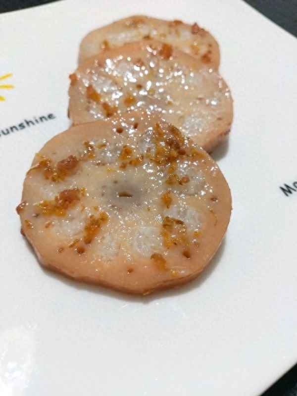 糯米藕擺盤造型圖片;糯米藕怎么擺盤好看