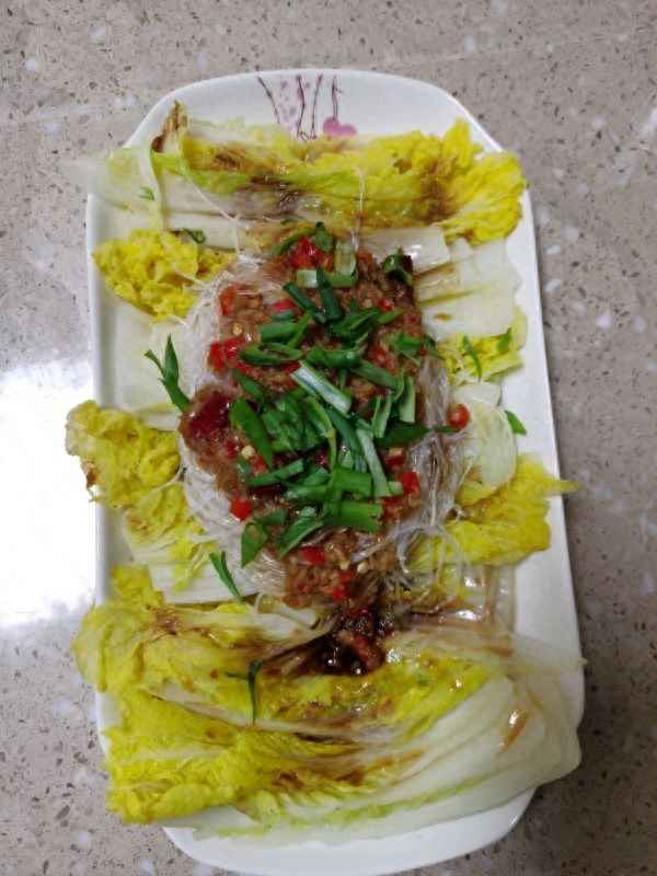 家庭版粉絲娃娃菜的做法_粉絲娃娃菜金針菇的做法
